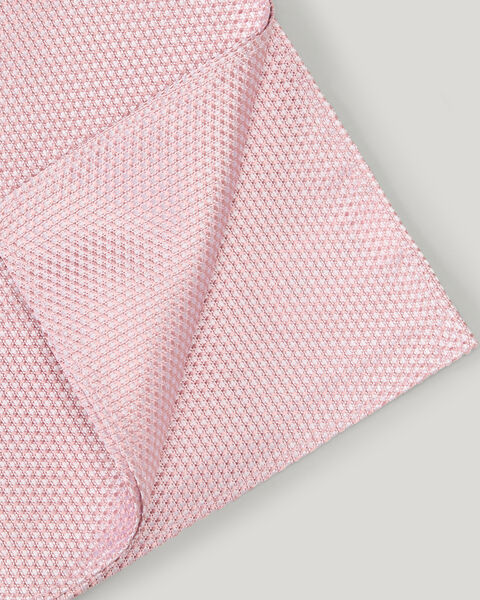 Silk Textured Two-Tone Pocket Square, Pink, hi-res